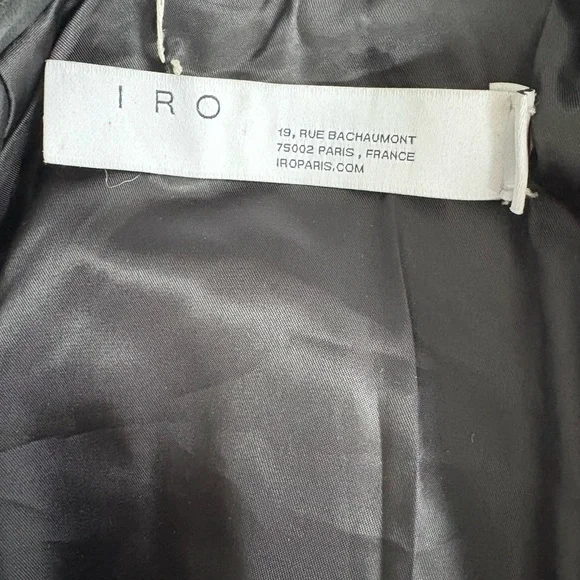 IRO size 40 never worn cropped leather biker jacket! Gorgeous soft lamb leather - Picture 9 of 10